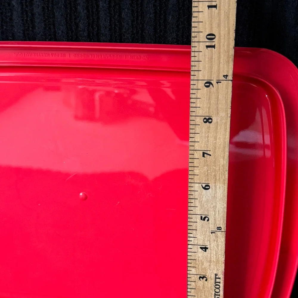 Pyrex Red Plastic Replacement Lid C-233-PC 9x13 3qt 2.8L‎ Rectangular USA